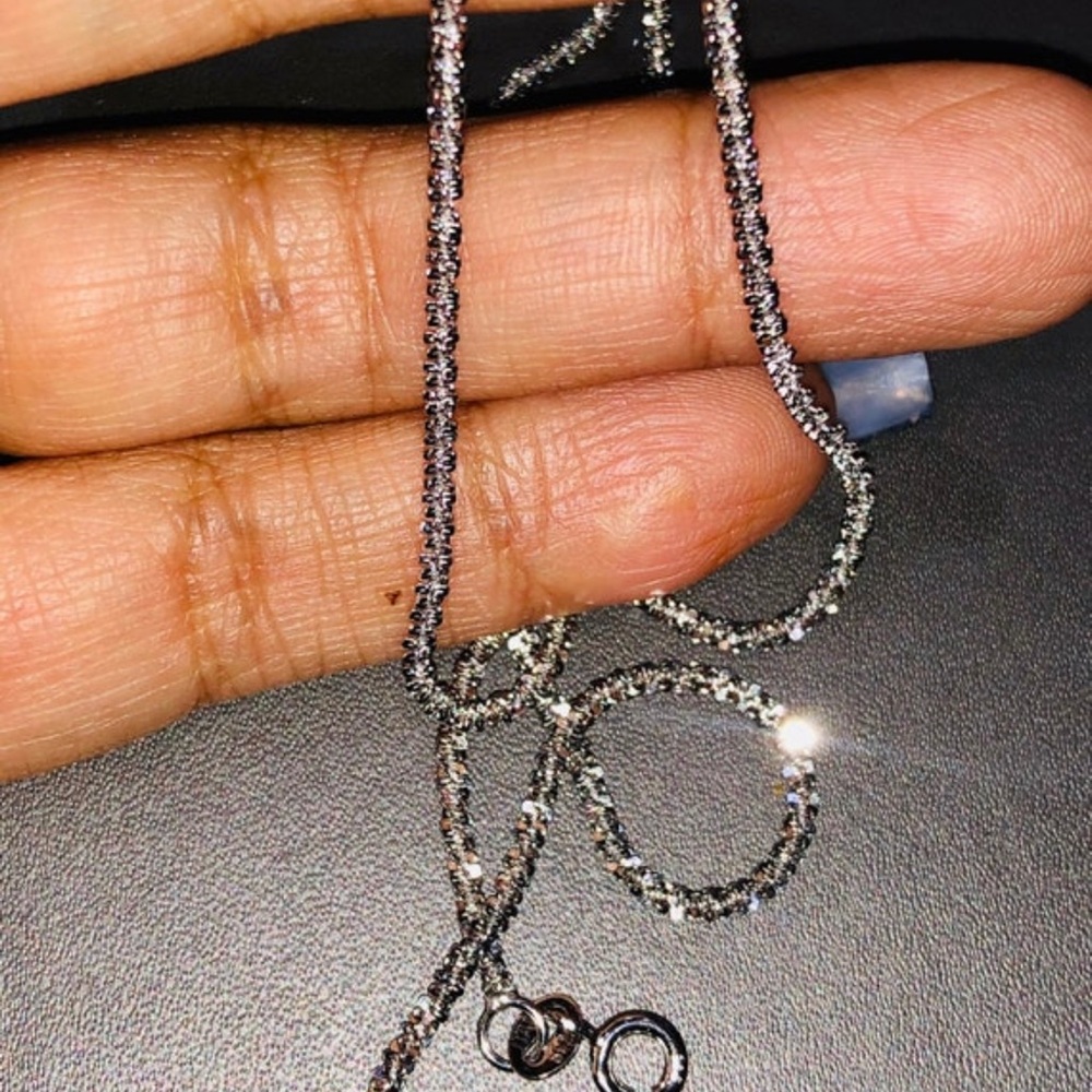 Beautiful Turkish gold vermeil 925 sterling silver sparkle chain Best Gift Ever! - Picture 4 of 6